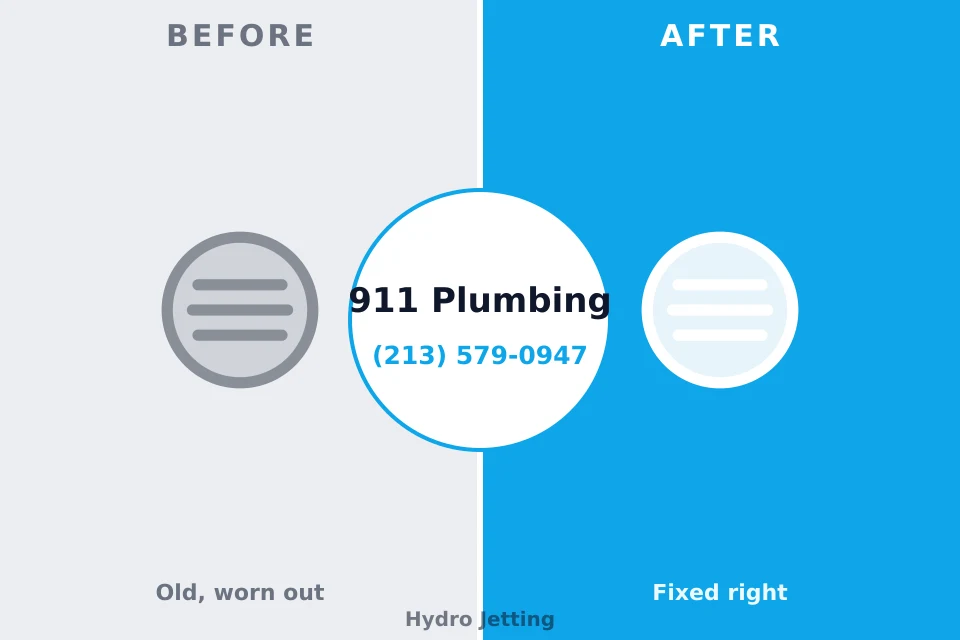 Before and after: plumbing repair Rochester, PA